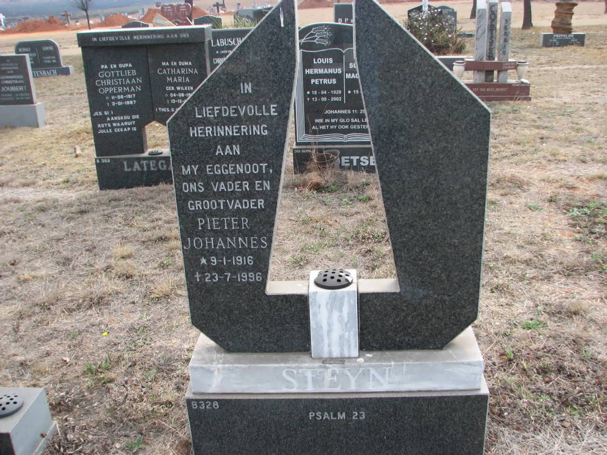 STEYN Pieter Johannes 1916-1996