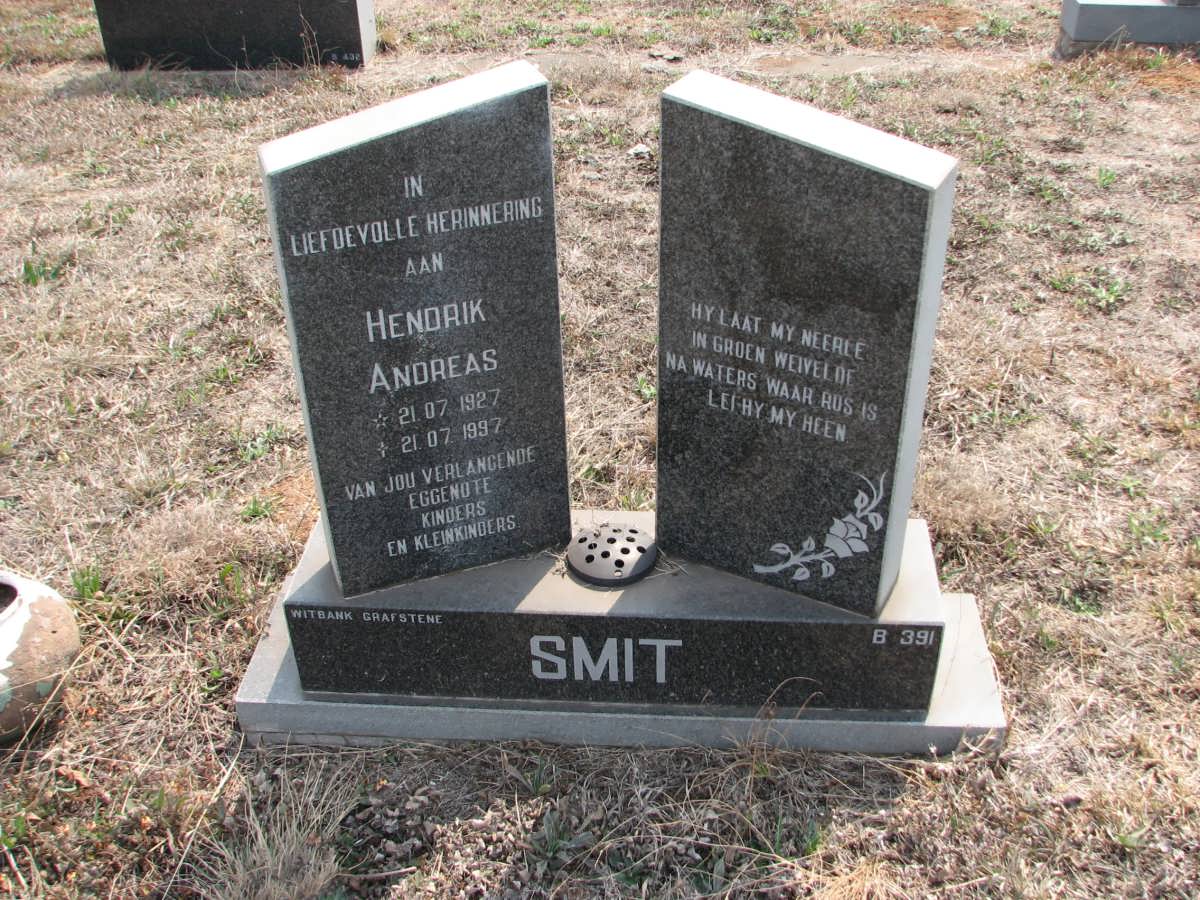 SMIT Hendrik Andreas 1927-1997