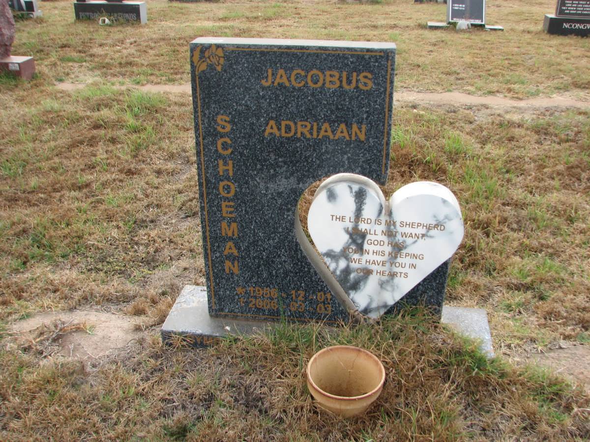 SCHOEMAN Jacobus Adriaan 1956-2006