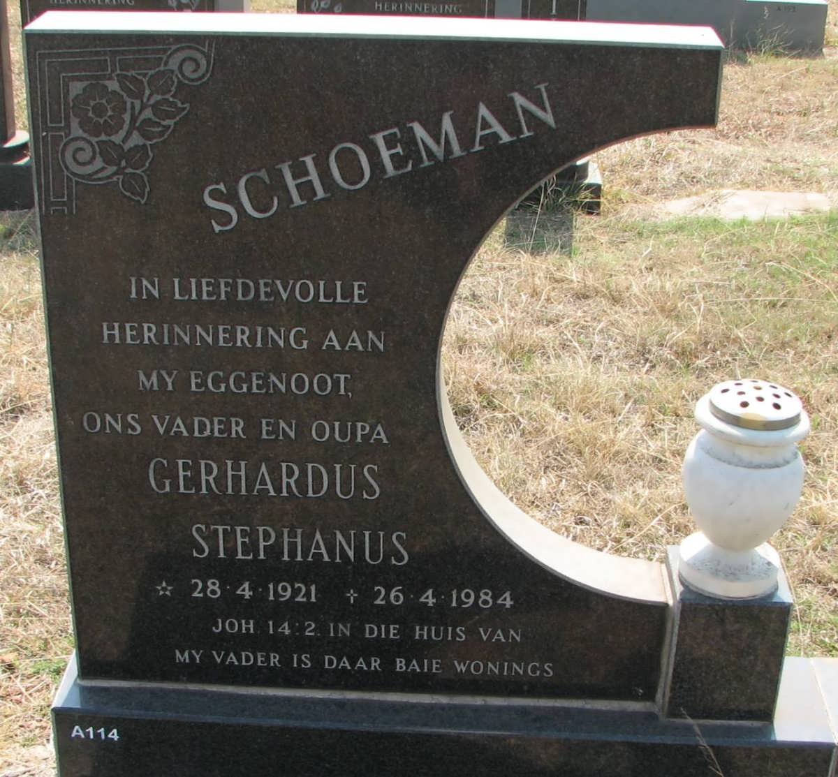 SCHOEMAN Gerhardus Stephanus 1921-1984