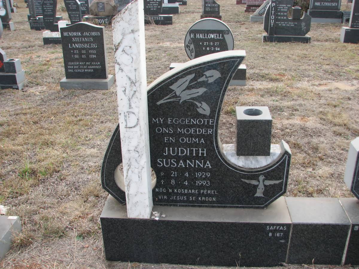 SNYDERS Judith Susanna 1929-1993