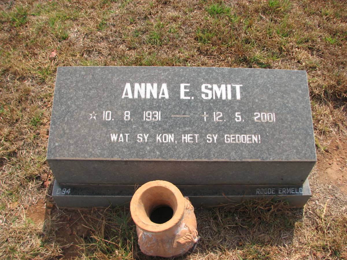SMIT Anna E. 1931-2001