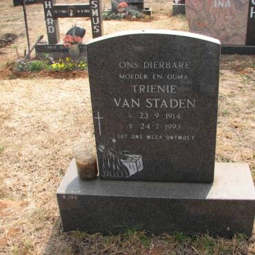 STADEN Trienie, van 1914-1993