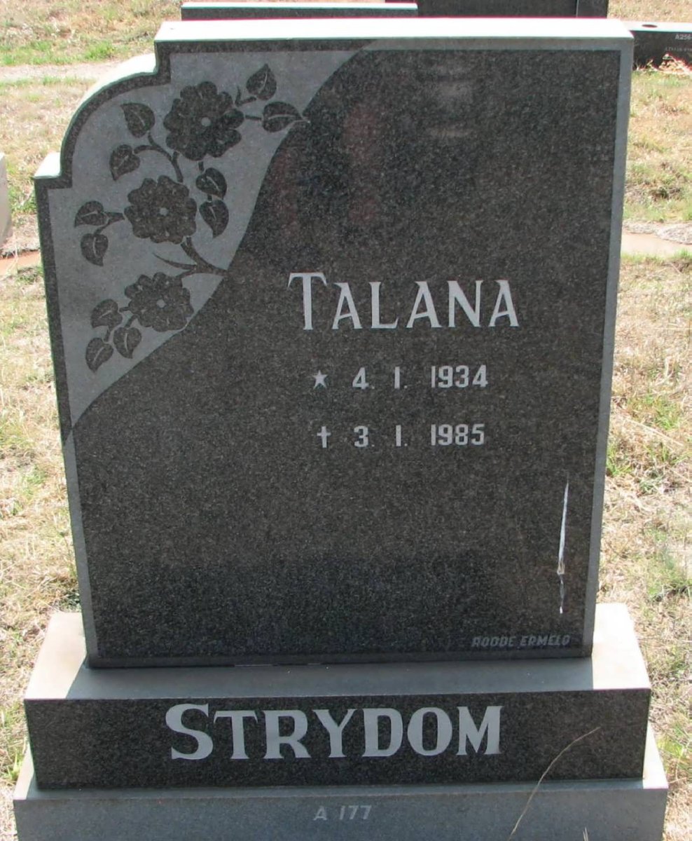 STRYDOM Talana 1934-1985