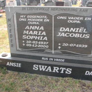 SWARTS Daniël Jacobus 1939- &amp; Anna Maria Sophia 1937-2000