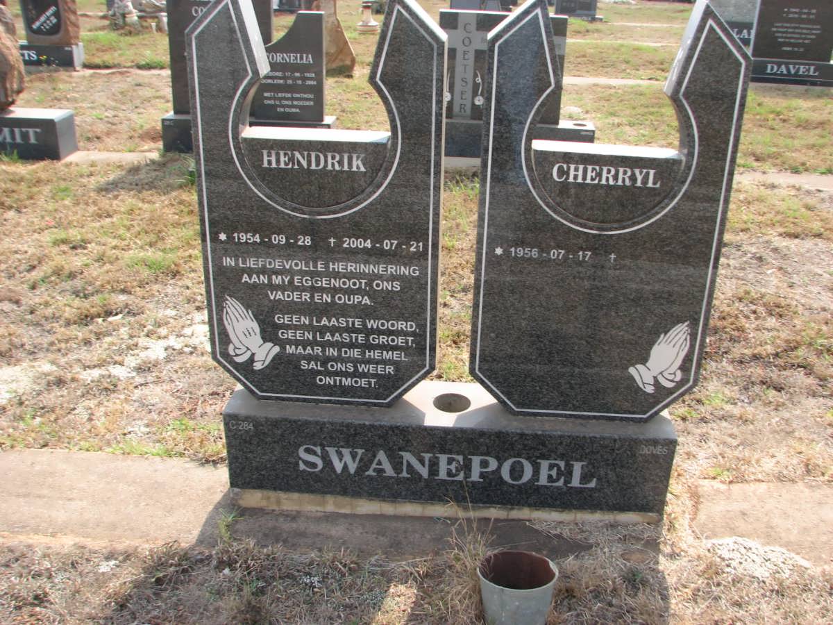 SWANEPOEL Hendrik 1954-2004 &amp; Cherryl 1956-
