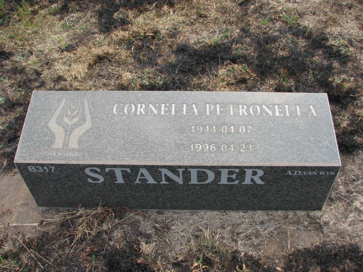 STANDER Cornelia Petronella 1944-1996