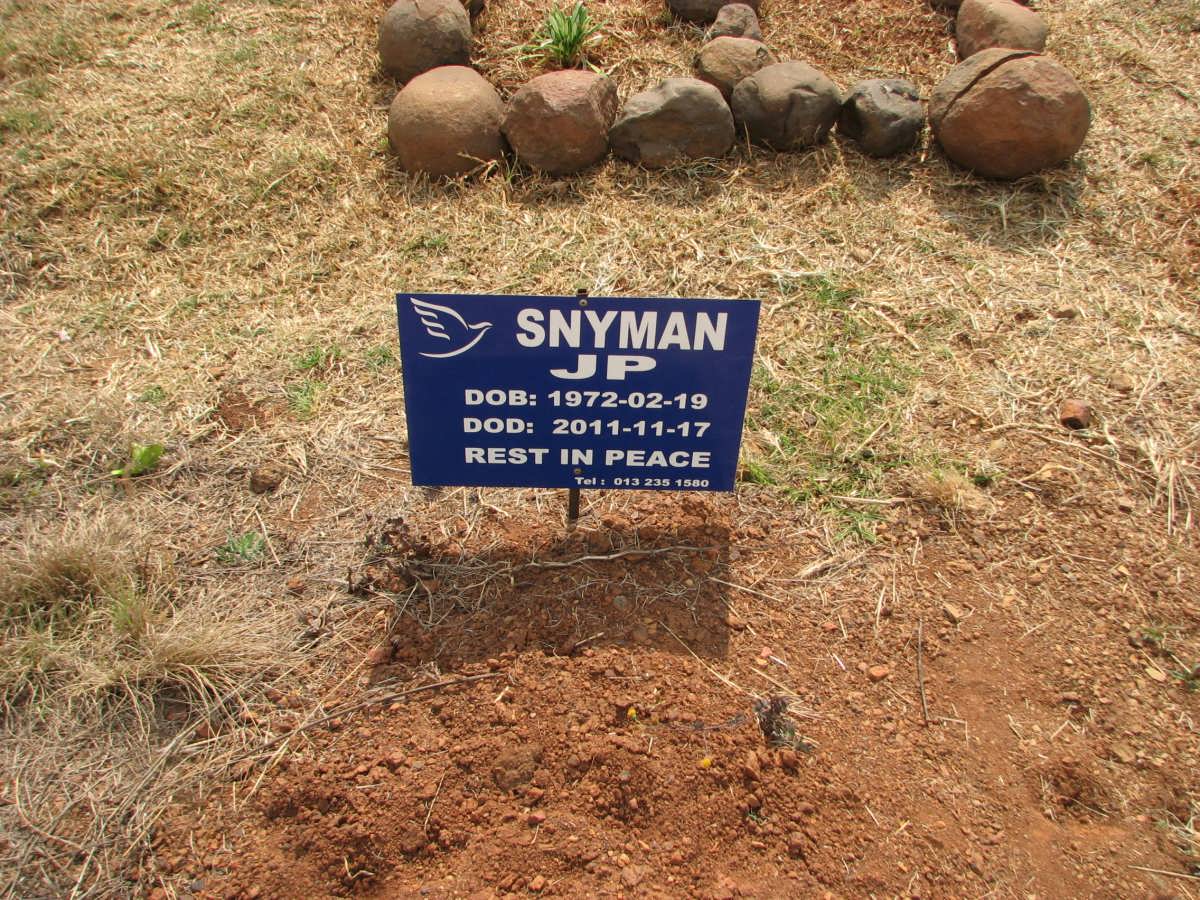 SNYMAN J.P.1972-2011