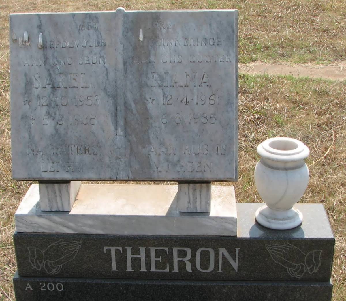 THERON Sarel 1953-1985 &amp; Riana 1961-1985