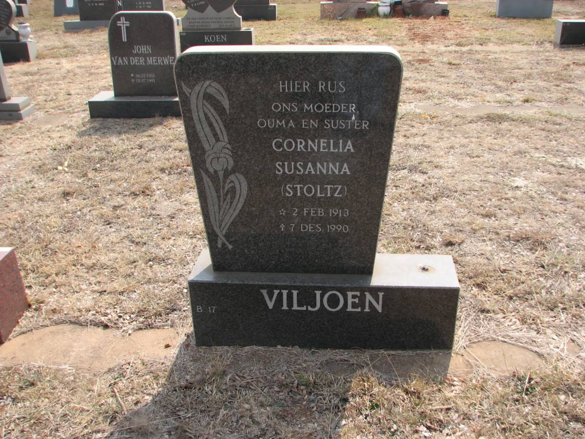 VILJOEN Cornelia Susanna nee STOLTZ 1913-1990