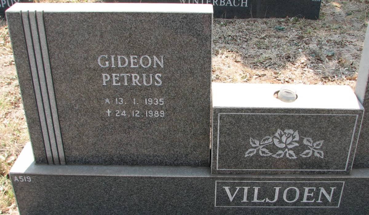 VILJOEN Gideon Petrus 1935-1989