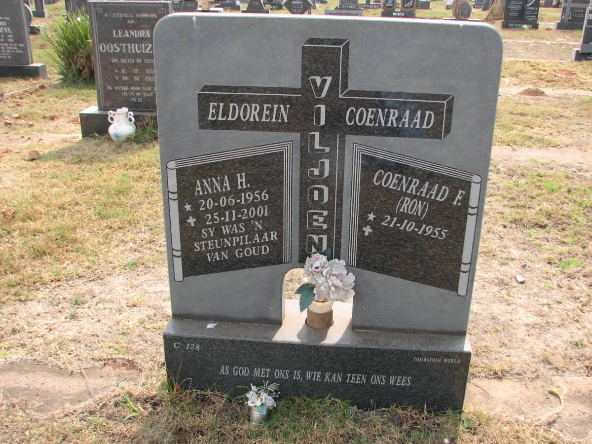 VILJOEN Coenraad F. 1955- &amp; Anna H. 1956-2001
