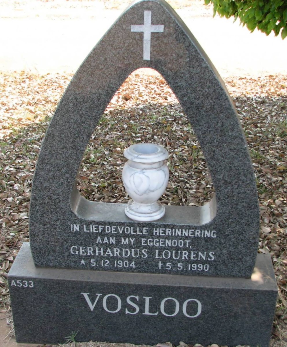 VOSLOO Gerhardus Lourens 1904-1990