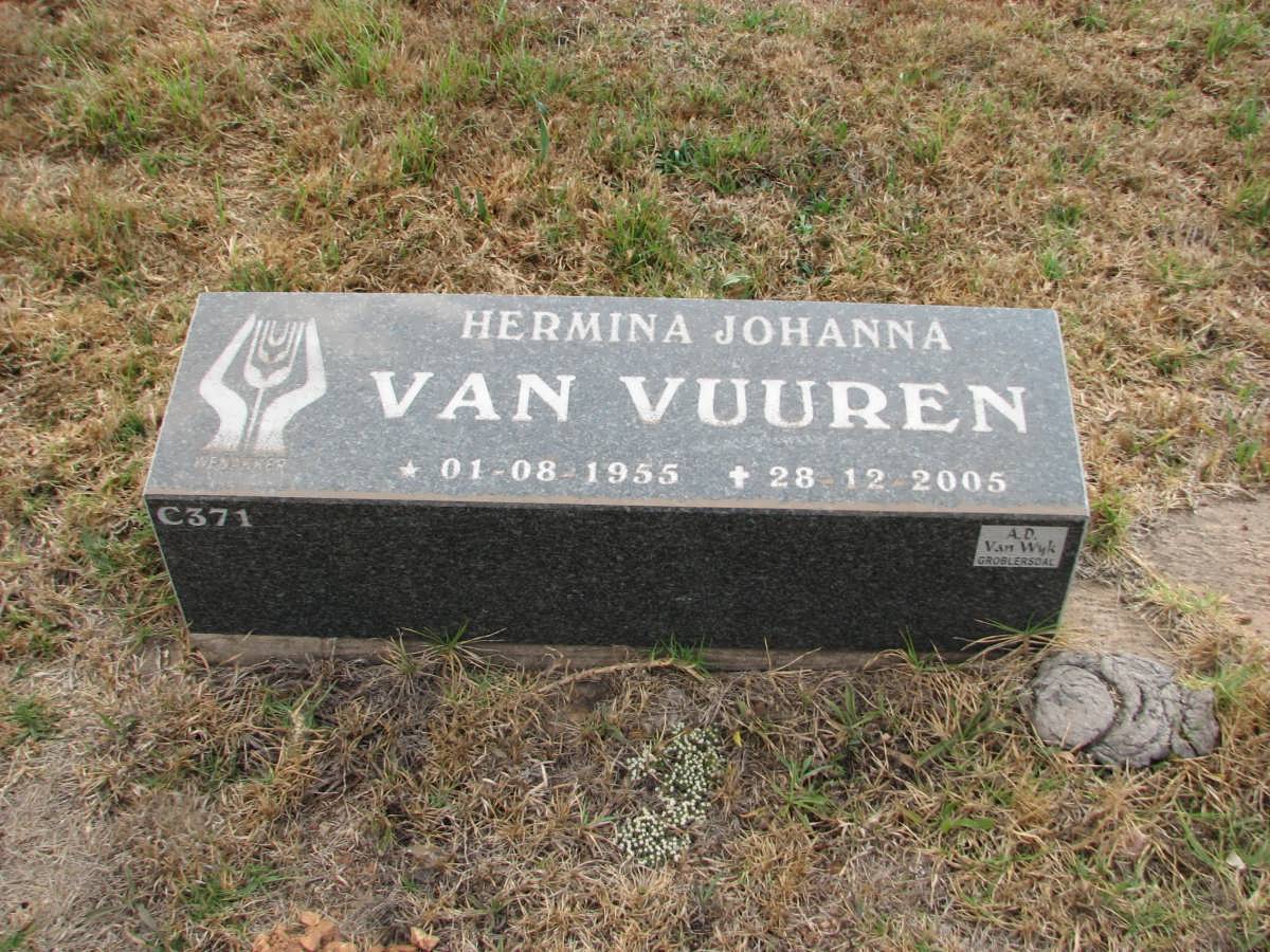 VUUREN Hermina Johanna, van 1955-2005
