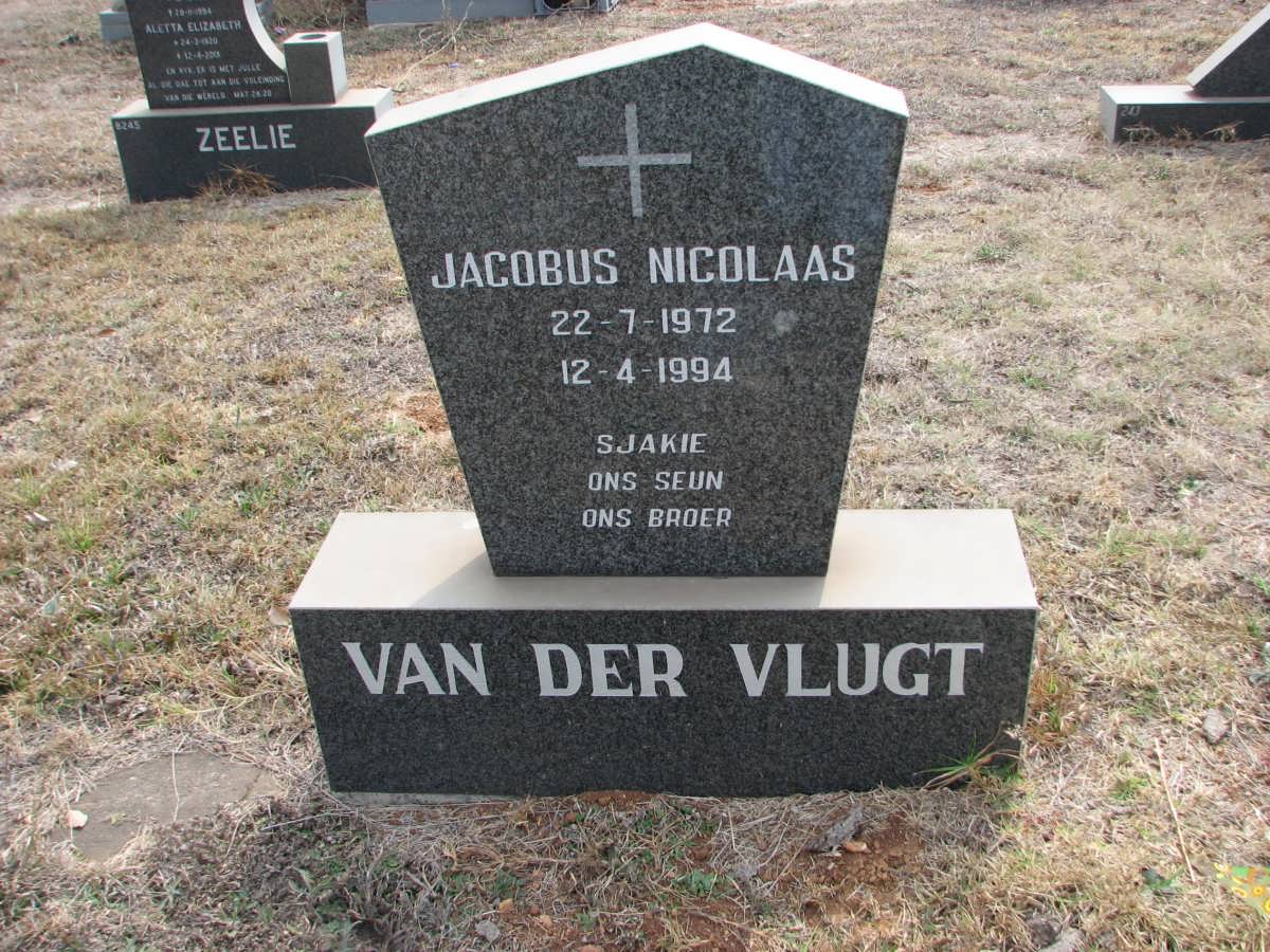VLUGT Jacobus Nicolaas, van der 1972-1994