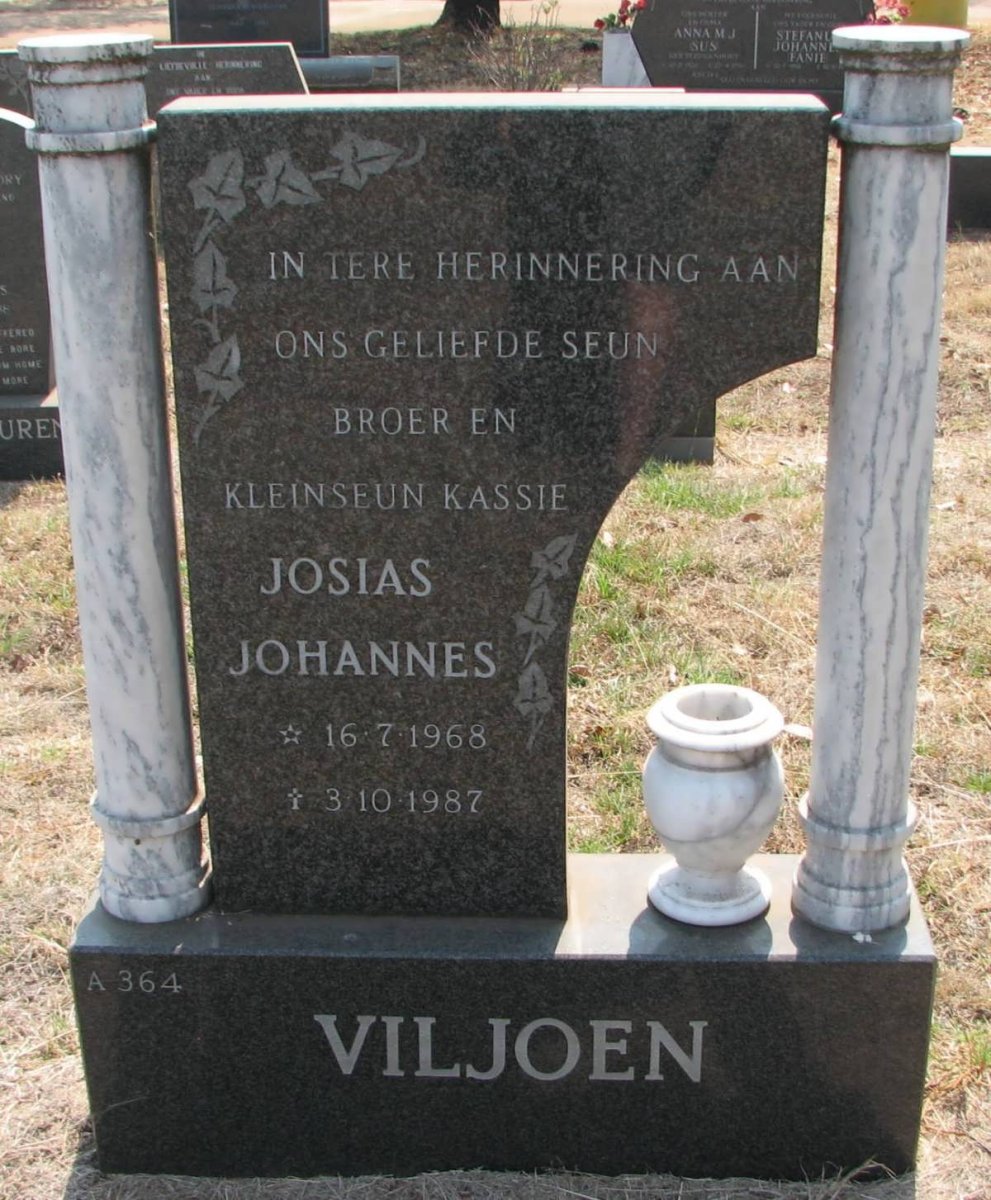 VILJOEN Josias Johannes 1968-1987
