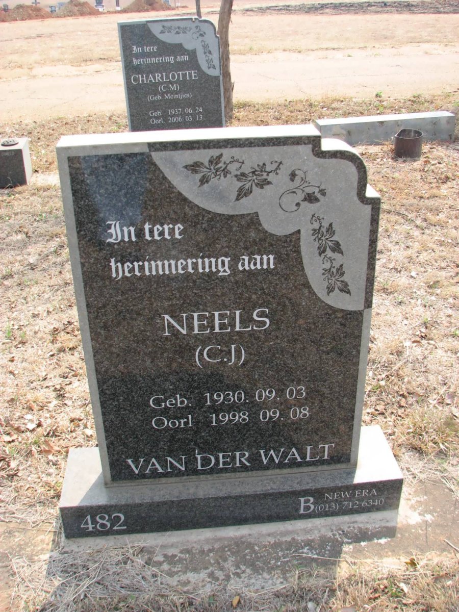 WALT C.J., van der 1930-1998