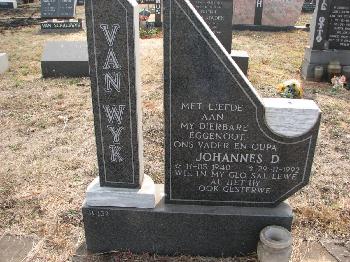 WYK Johannes D., van 1940-1992