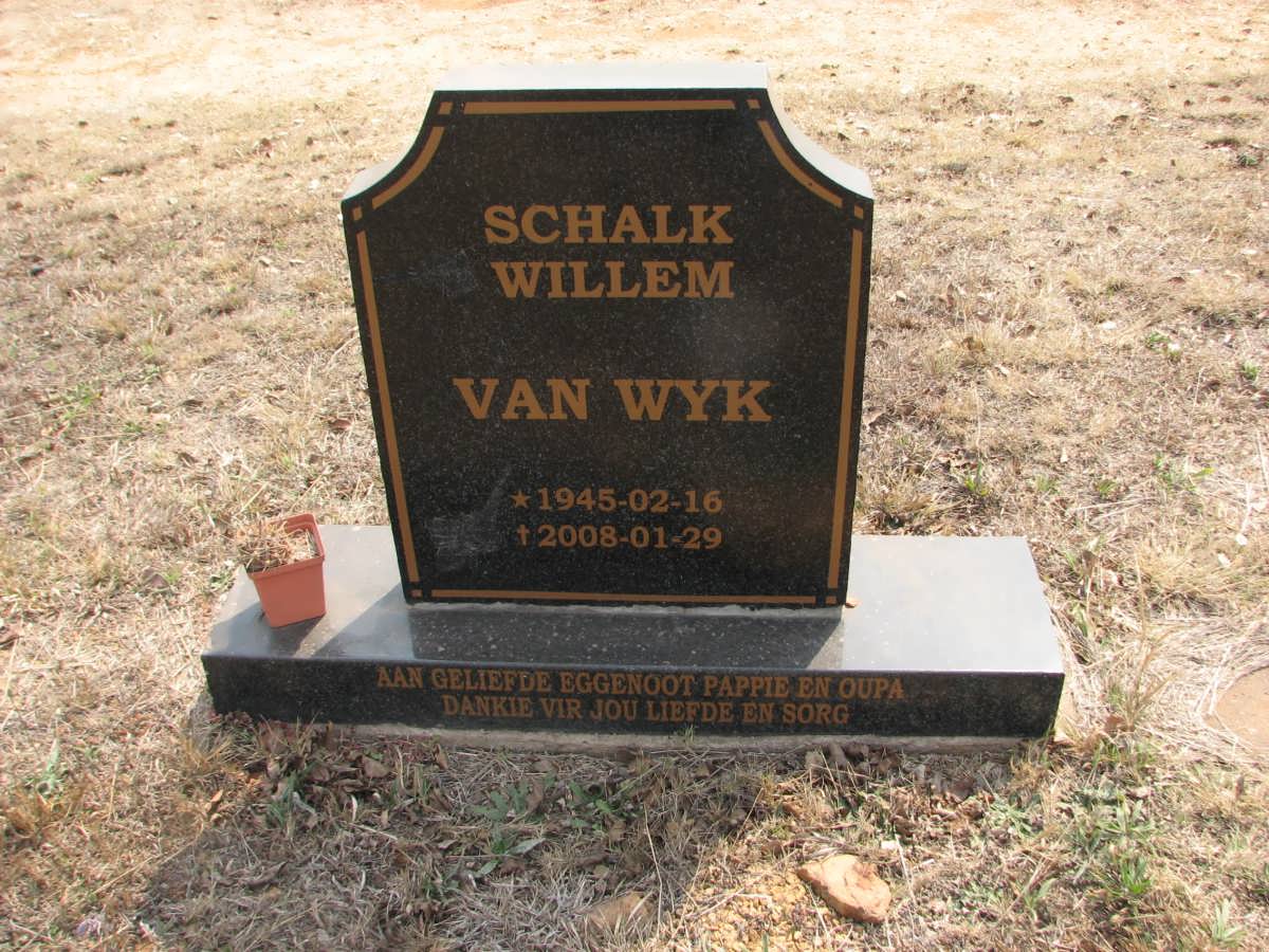 WYK Schalk Willem, van 1945-2008