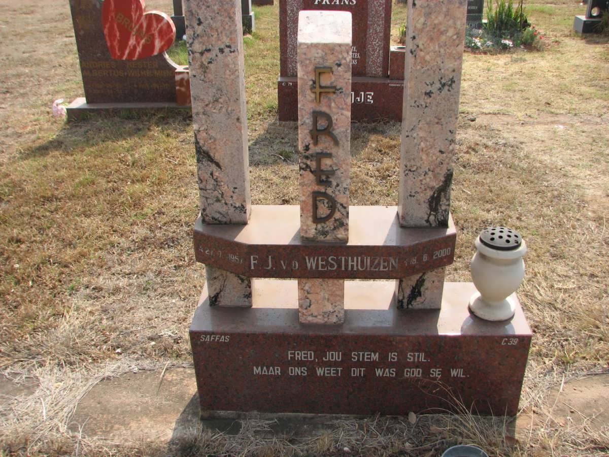 WESTHUIZEN F.J., v.d. 1957-2000