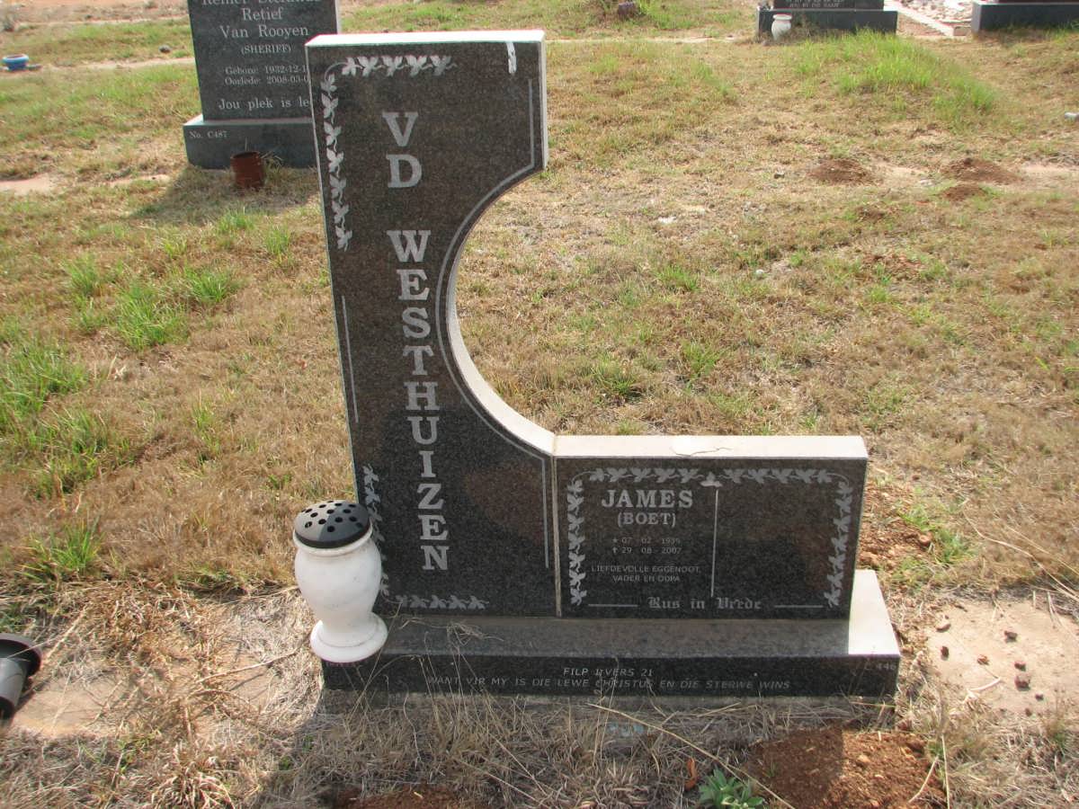 WESTHUIZEN James v.d. 1939-2007