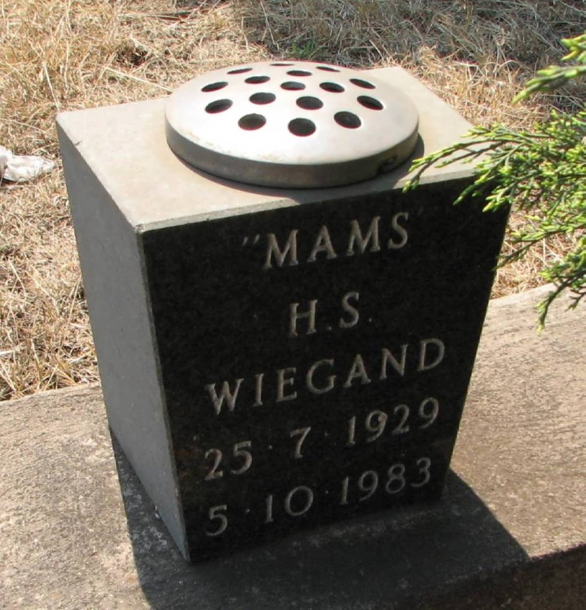 WIEGAND H.S. 1929-1983