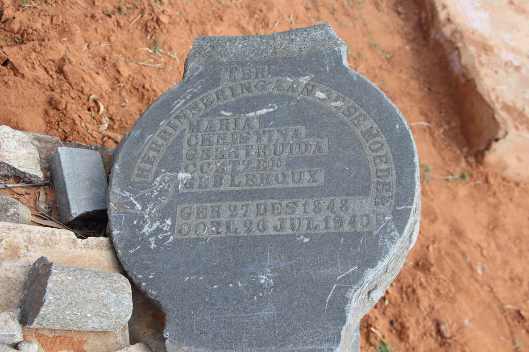 COETZEE Maria Christina Geertruida nee LE ROUX 1848-1940