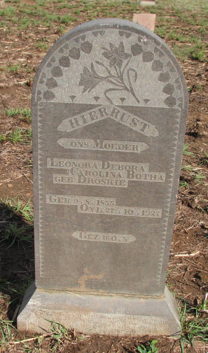 BOTHA Leonora Debora Carolina nee DROSKIE 1855-1927