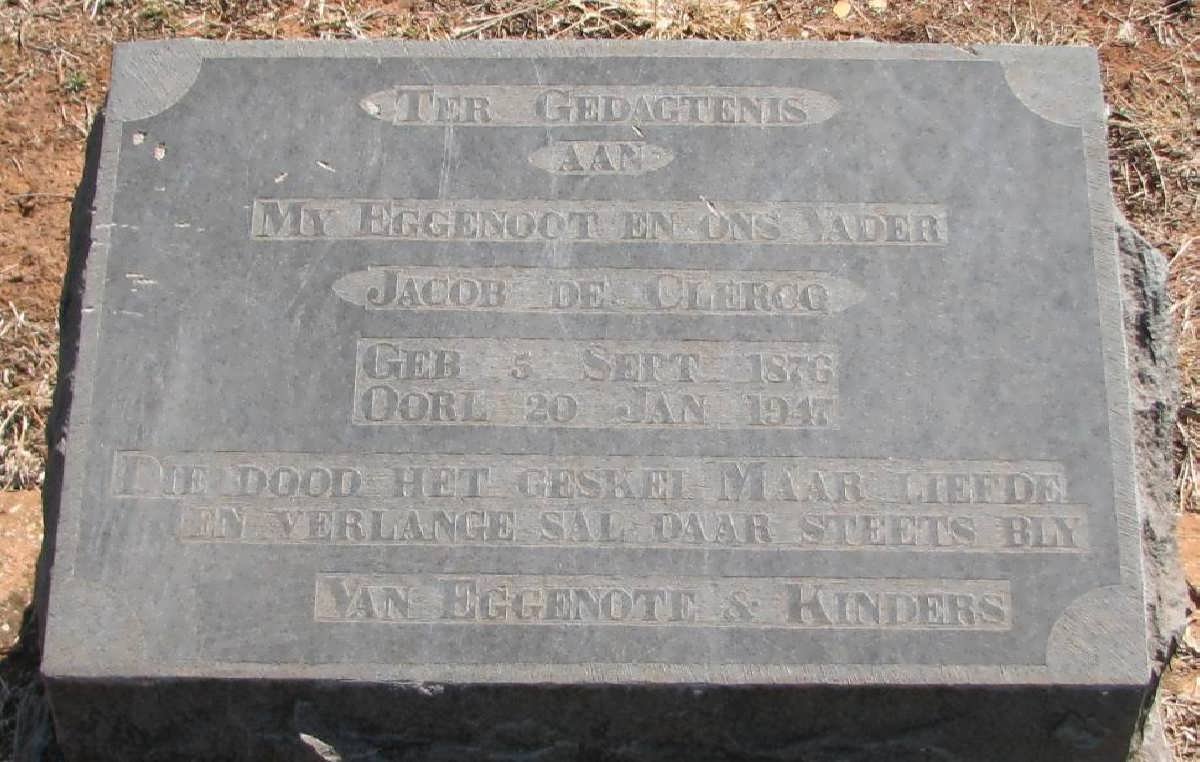 CLERCQ Jacob, de 1876-1917