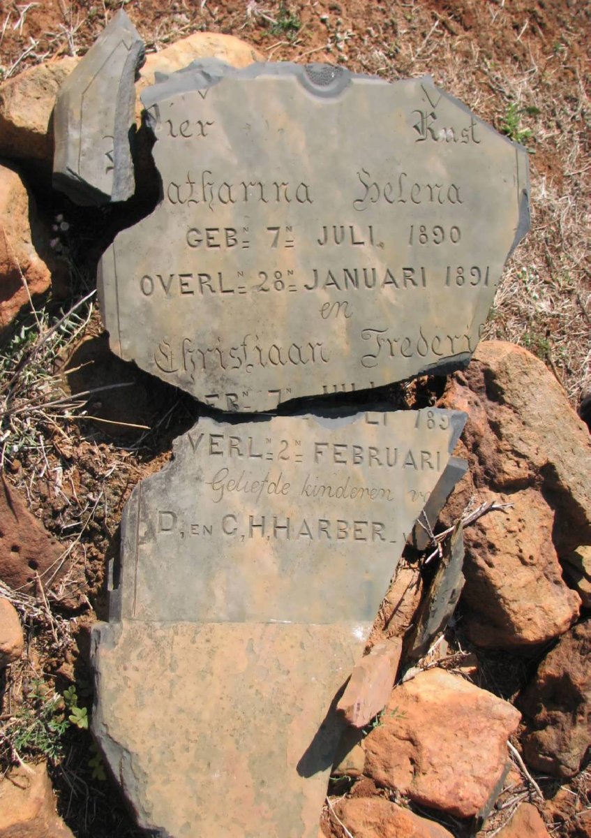 HARBER Catharina Helena 1890-1891 :: HARBER Christiaan Frederik -?