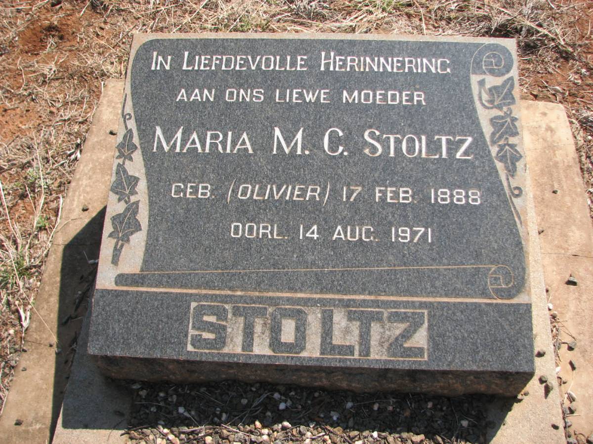 STOLTZ Maria M.C. nee OLIVIER 1888-1971