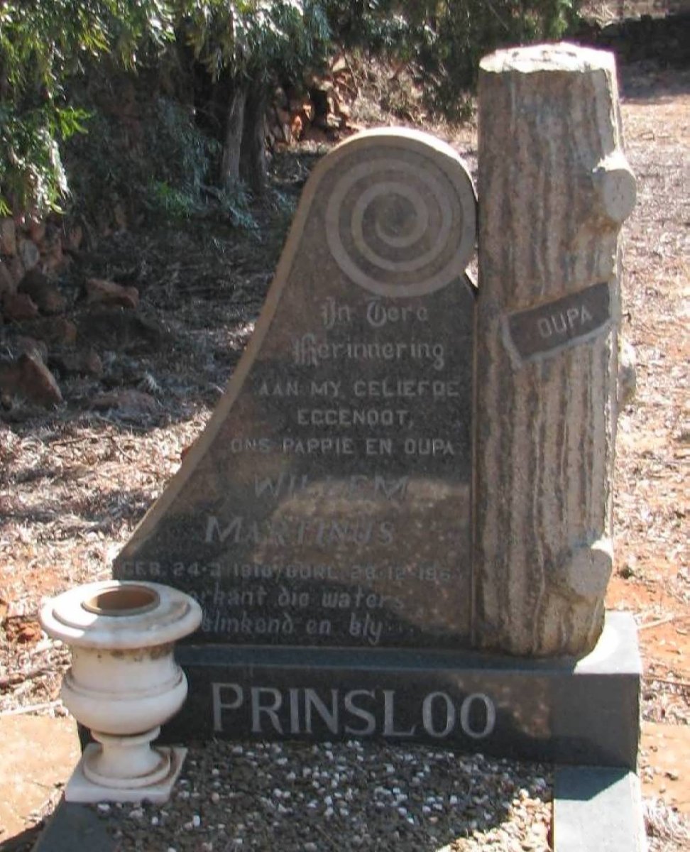 PRINSLOO Willem Marthinus 1910-1968