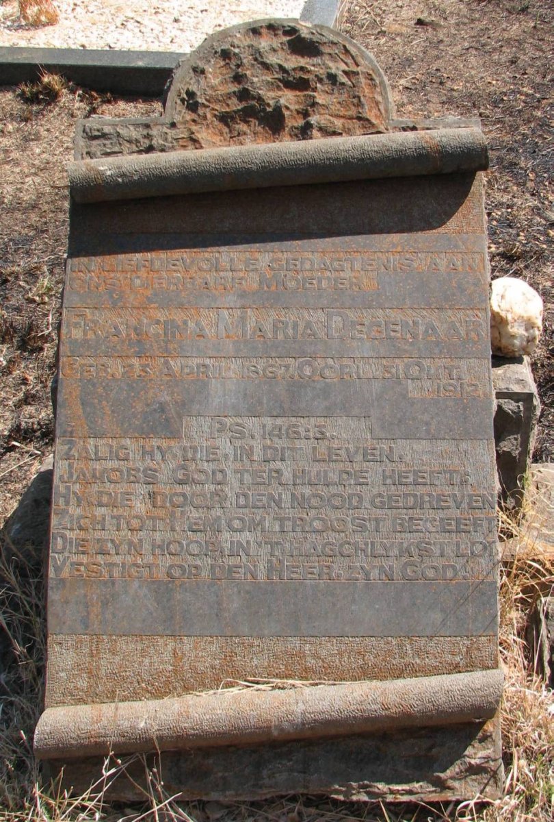 DEGENAAR Francina Maria 1867-1912