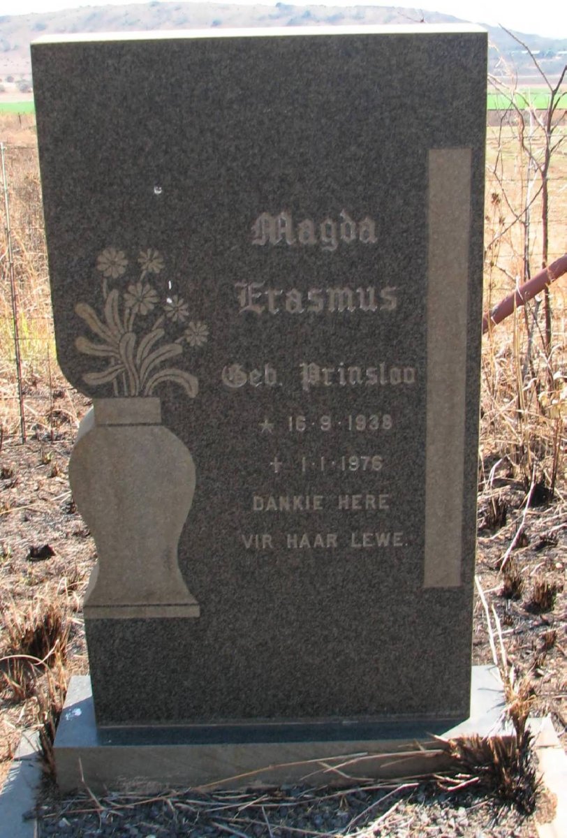 ERASMUS Magda nee PRINSLOO 1938-1976