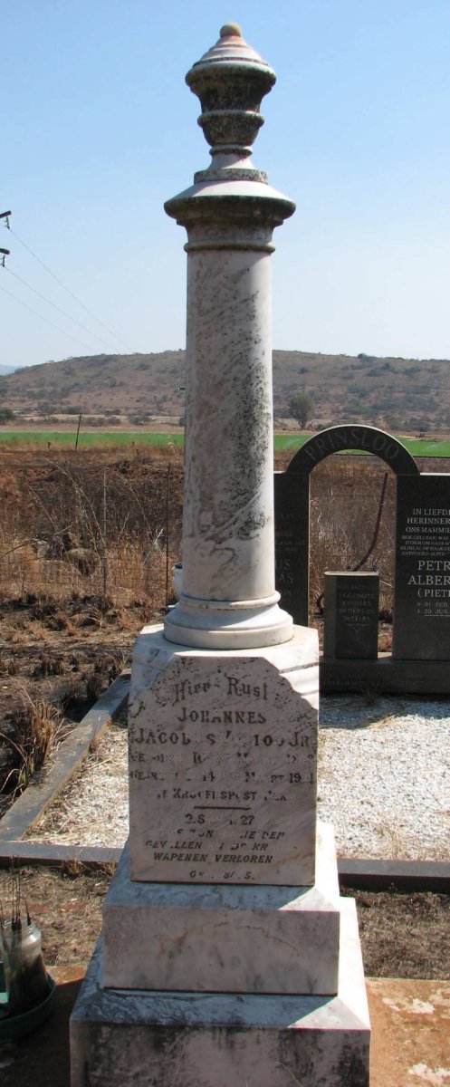 VOSLOO Johannes Jacobus  -1901