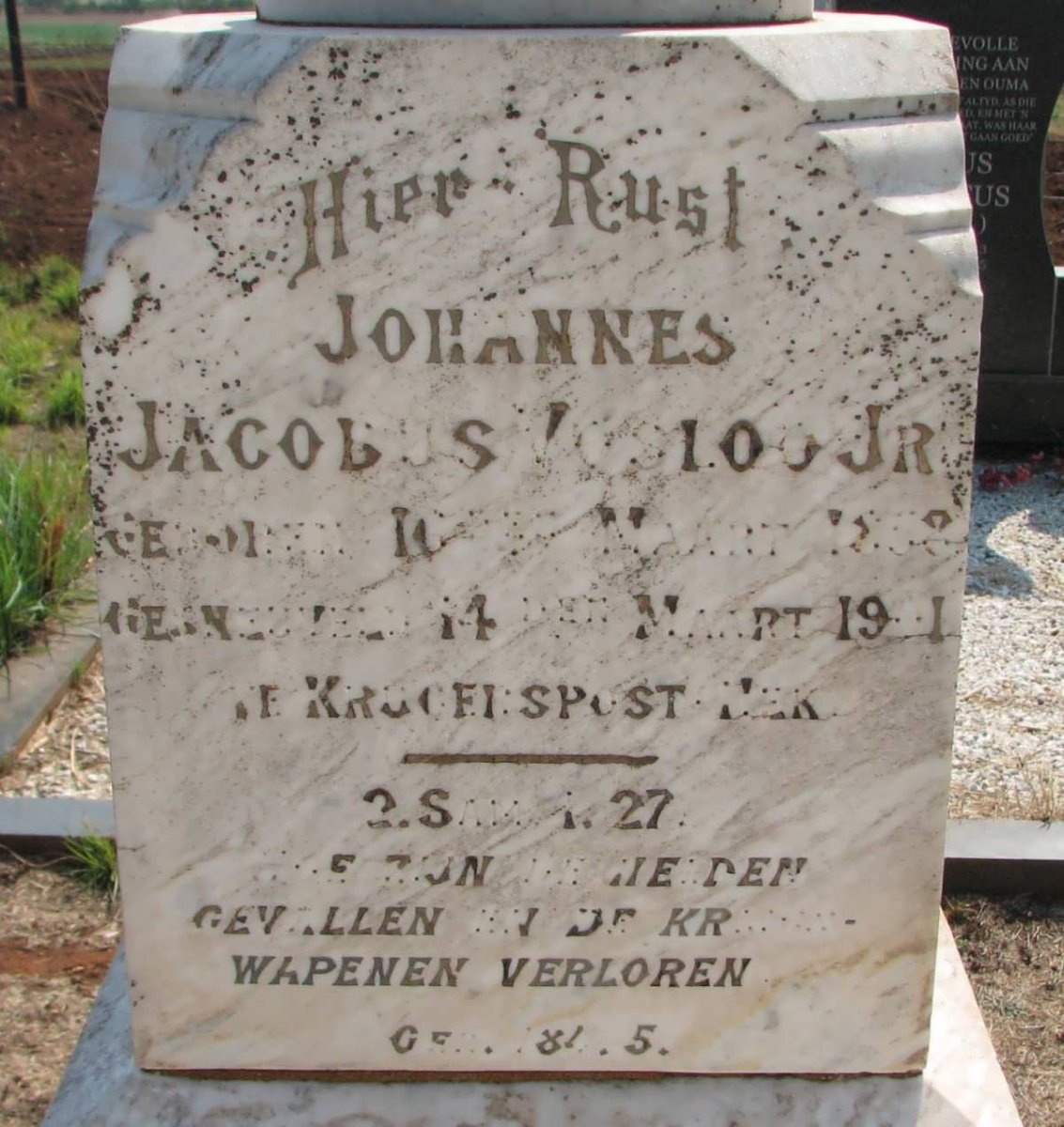 VOSLOO Johannes Jacobus 1858-1901