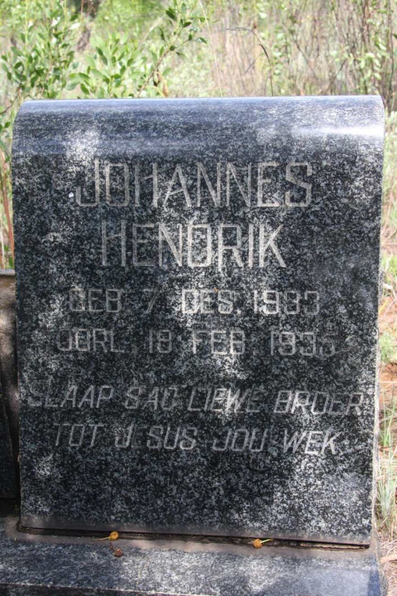 ? Johannes Hendrik 1933-1935