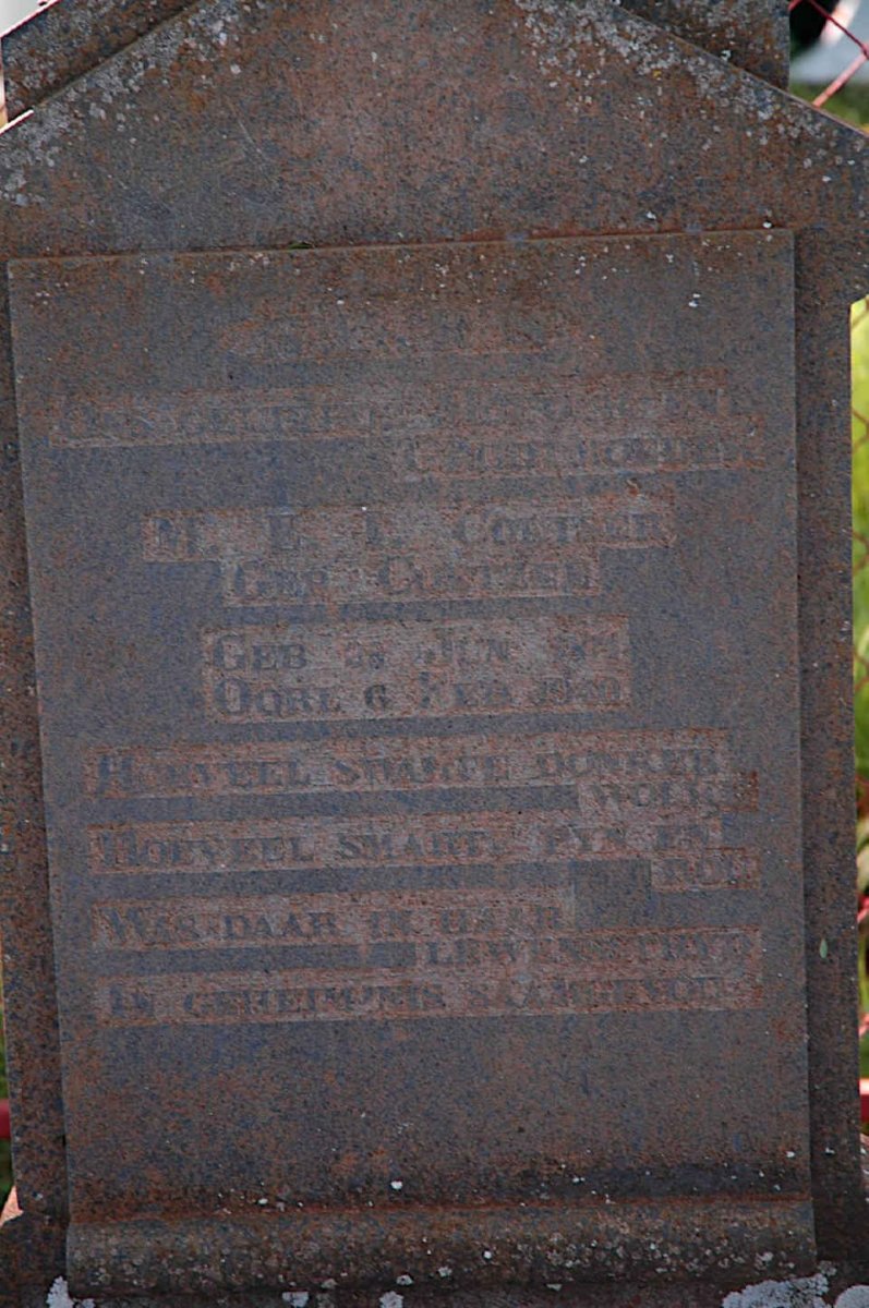 COETSER M.E.I. nee COETZER -1900
