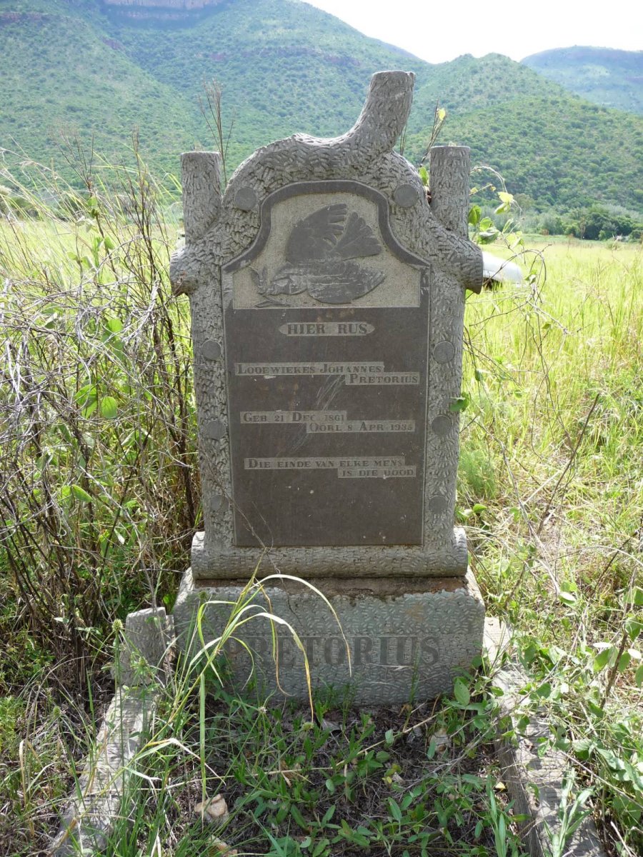PRETORIUS Lodewiekes Johannes 1861-1934