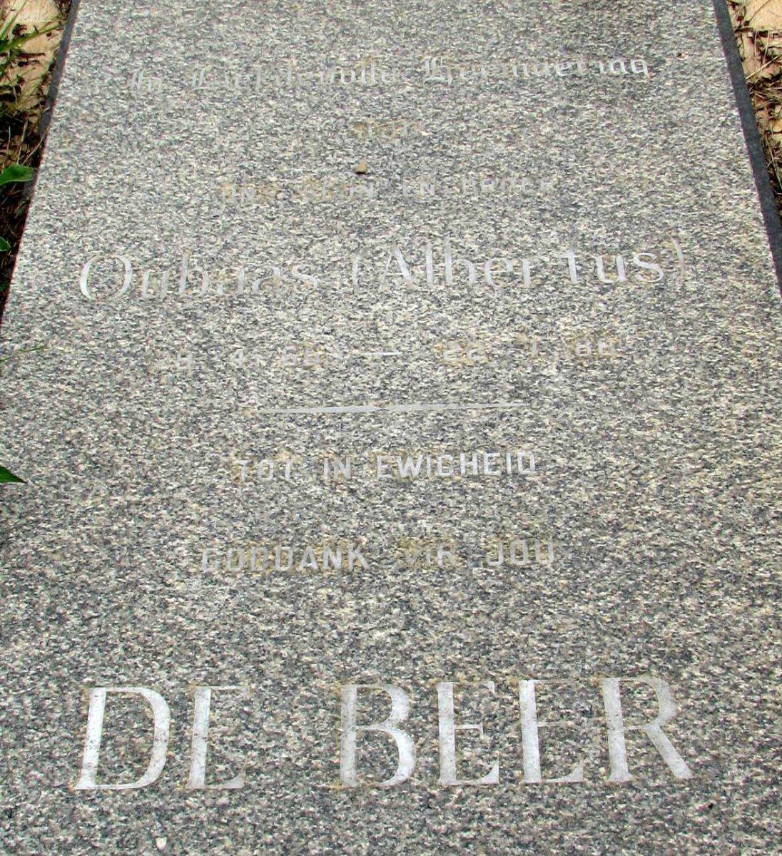 BEER Albertus, de