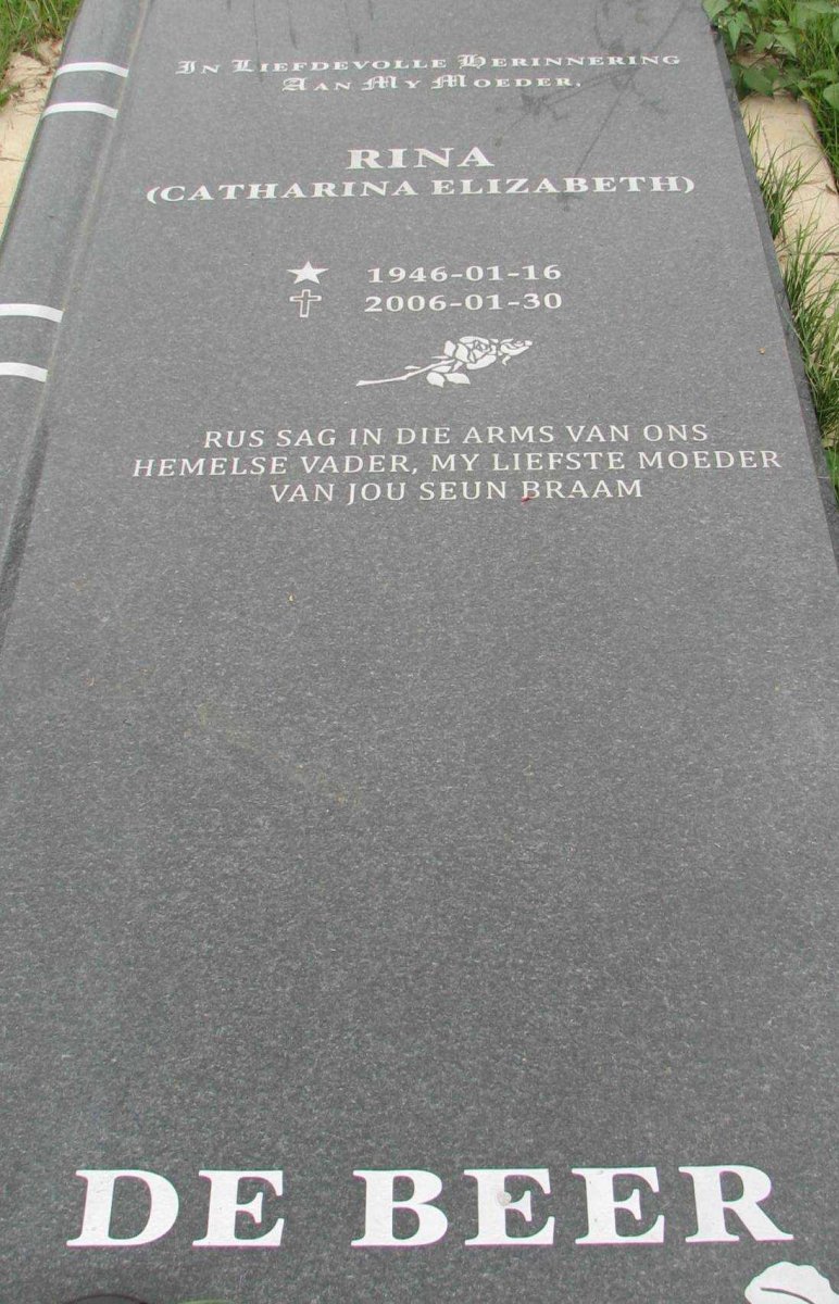 BEER Catharina Elizabeth, de 1946-2006