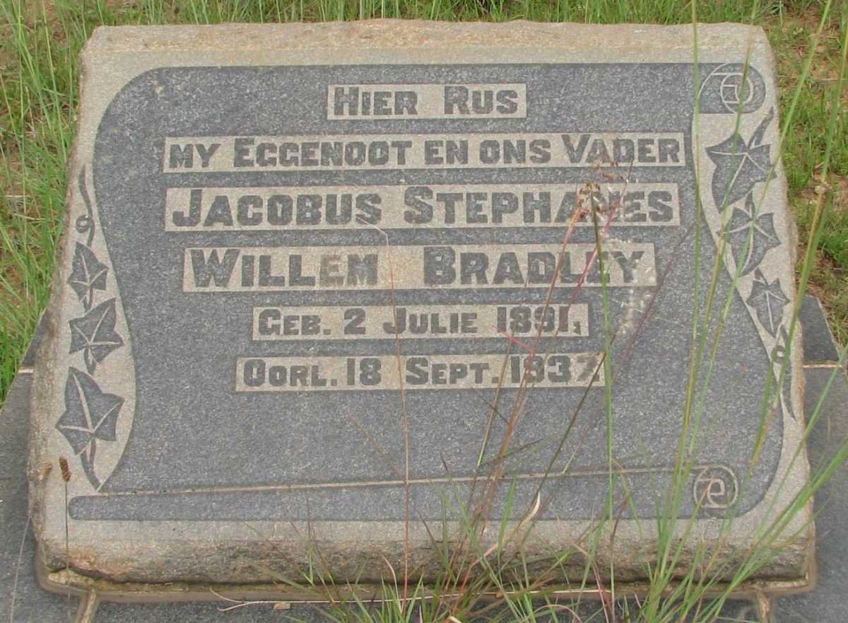BRADLEY Jacobus Stephanes Willem 1891-1937