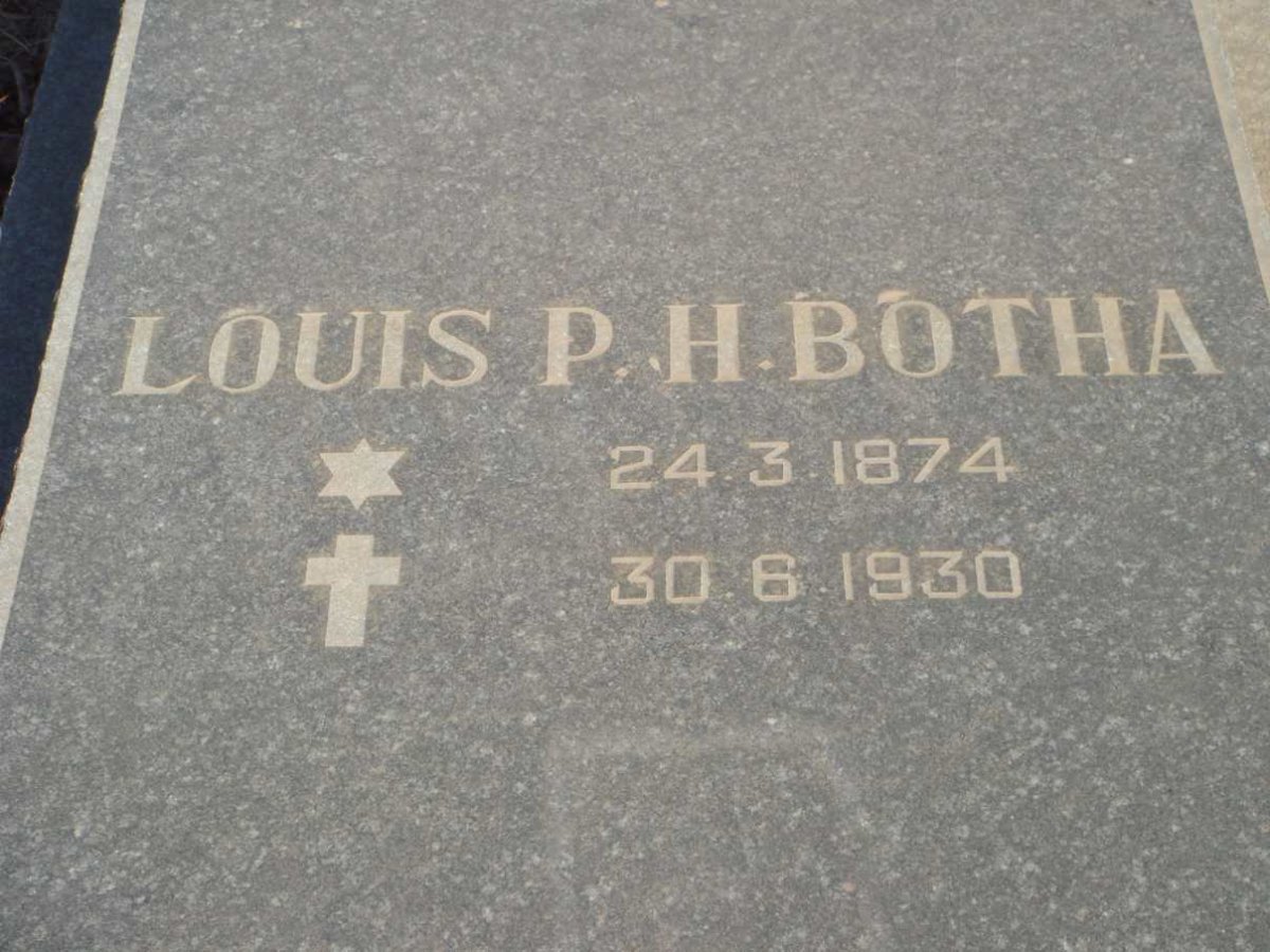 BOTHA Louis P.H. 1874-1930