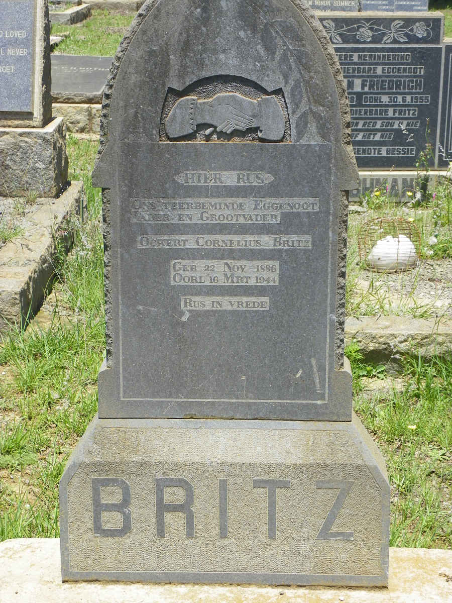 BRITZ Ockert Cornelius 1886-1944