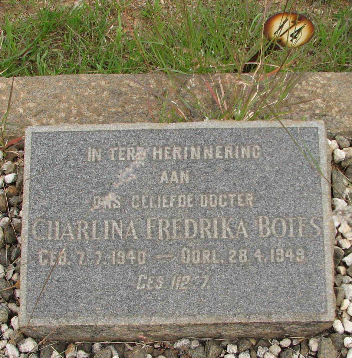 BOTES Charlina Fredrika 1940-1949
