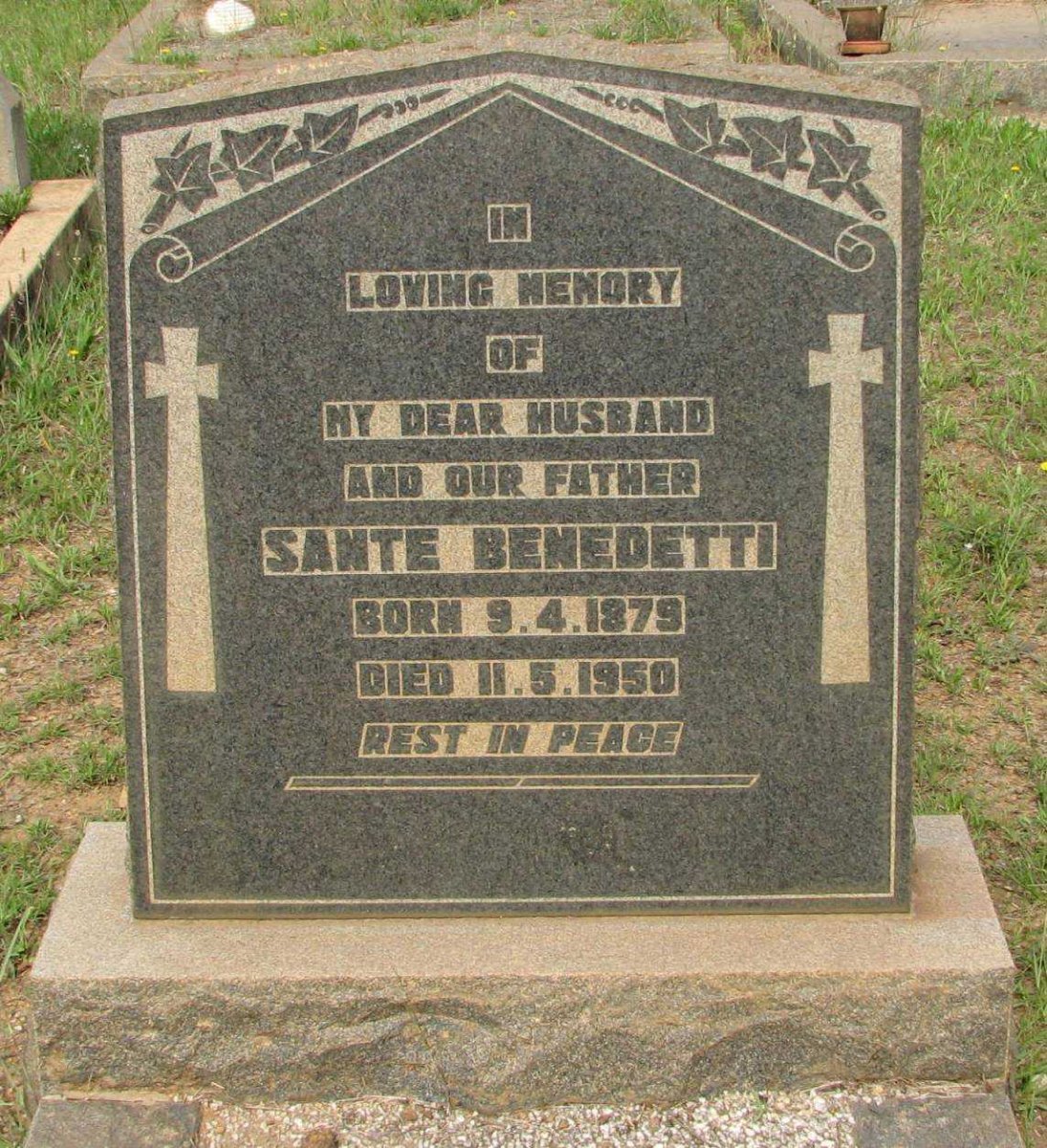 BENEDETTI Sante 1879-1950