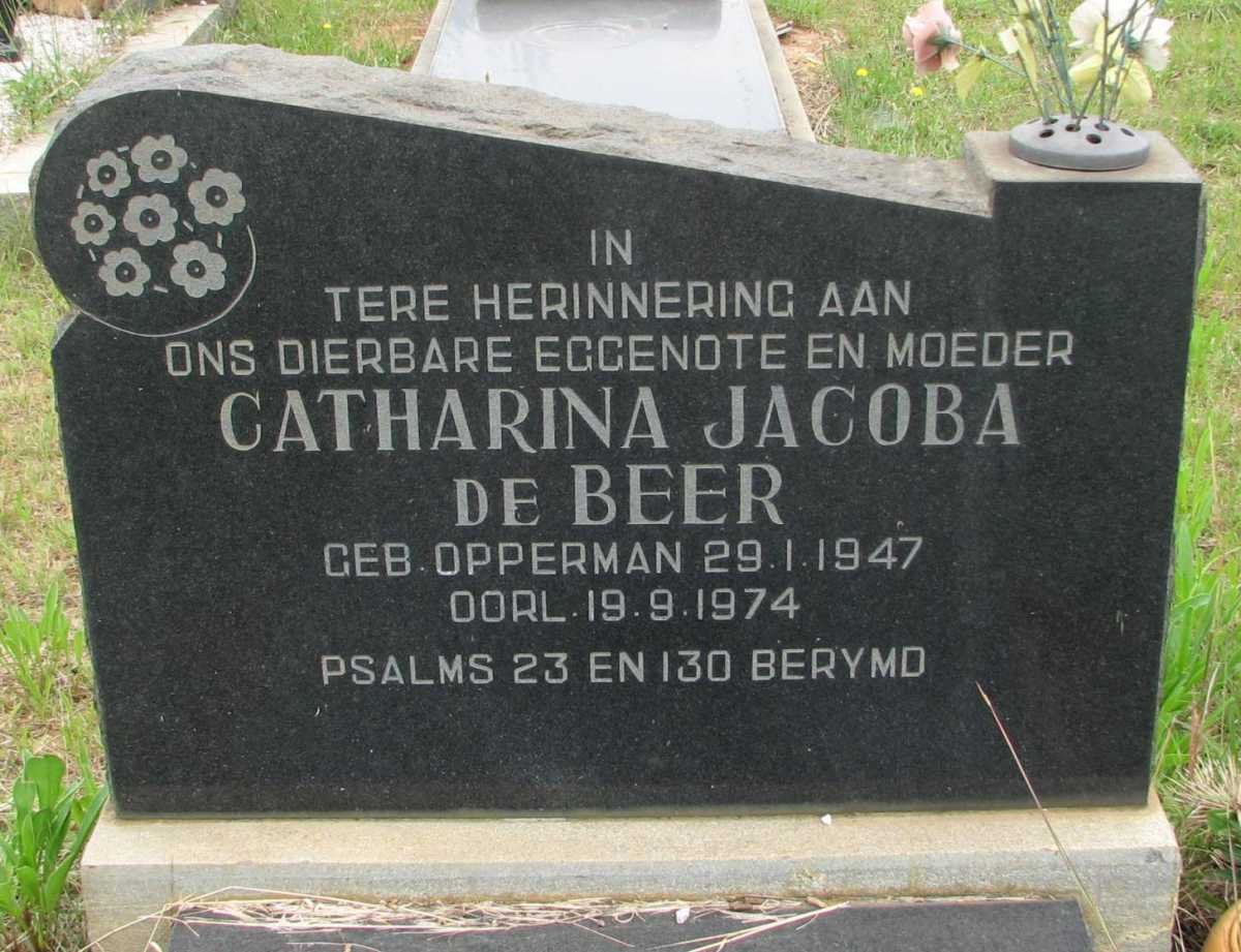 BEER Catharina Jacoba, de nee OPPERMAN 1947-1974