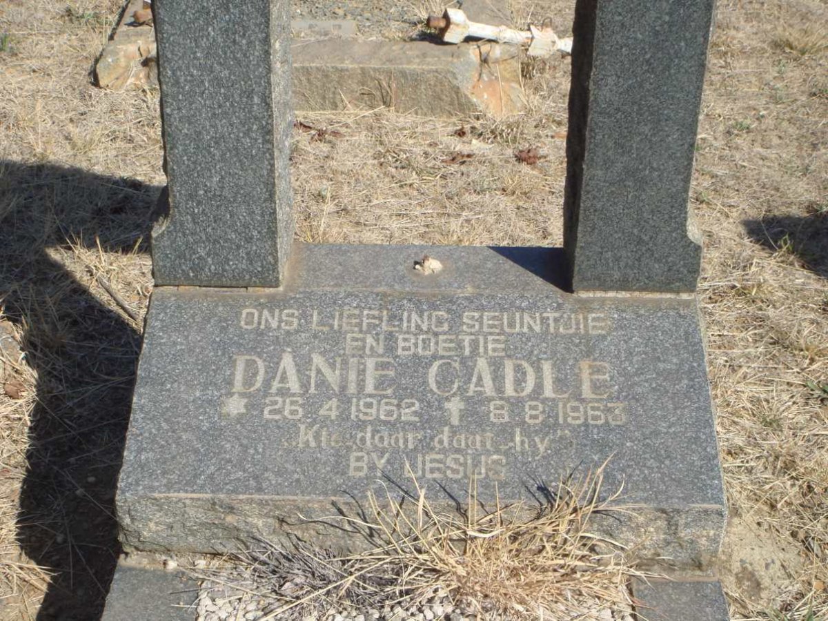 CADLE Danie 1962-1963