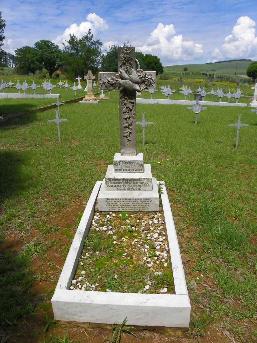 CLERQ Joachim Petrus, de 1912-1922