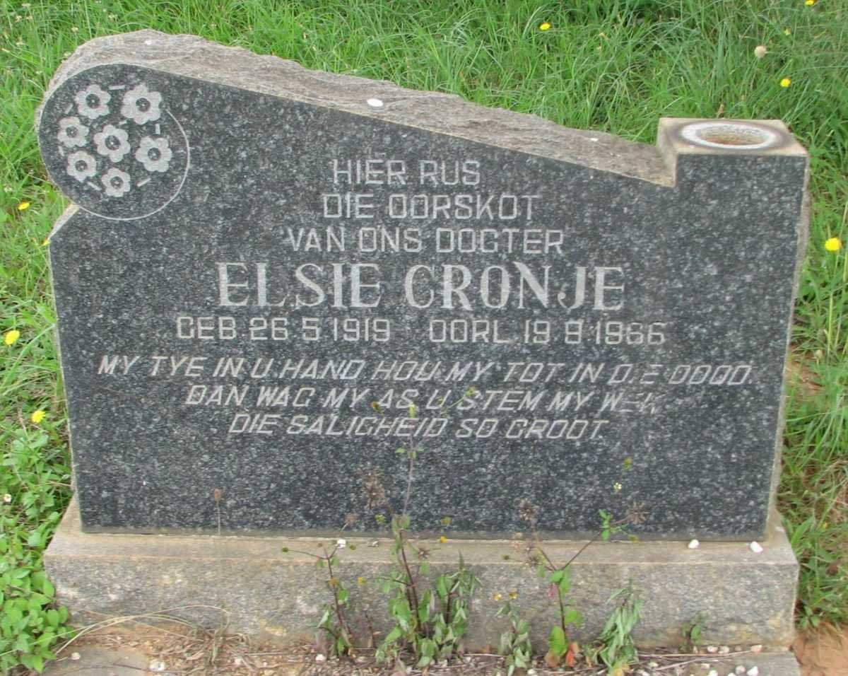 CRONJE Elsie 1919-1966